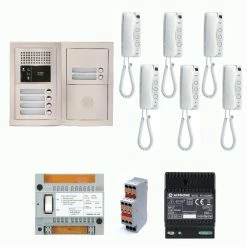 GTBA6E Pack Audio 6 BP Avec 6 Postes GT1D Programmés AIPHONE