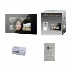 KIT VIDEO AO 7 POUCES AVEC MÉMOIRE + CAMERA ENCASTREE