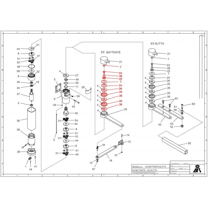 KIT DE FRICTION POUR E5 BFT 2 KIT DE FRICTION POUR E5 BFT – Image 2