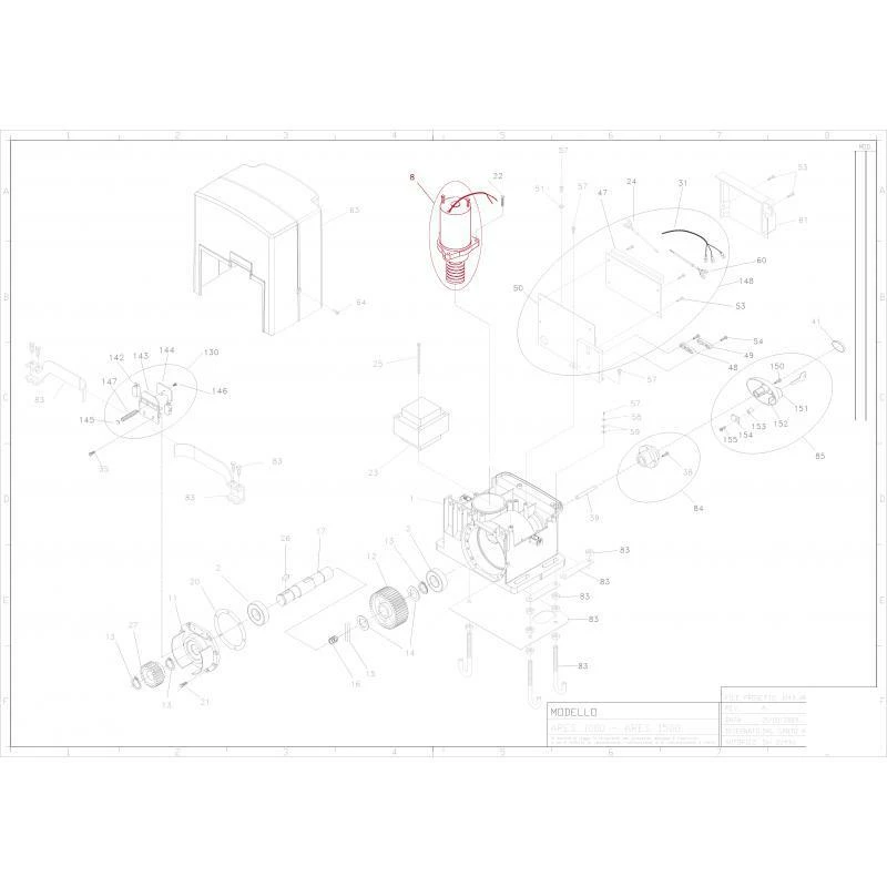 MOTOREDUCTEUR BFT 24V POUR ARES 1000/1500 ET URANO BT 4 MOTOREDUCTEUR BFT 24V POUR ARES 1000/1500 ET URANO BT – Image 4