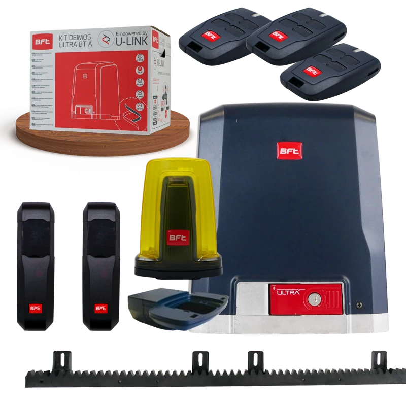 Kit DEIMOS BT ULTRA A400 Motorisation Coulissant BFT + 1 Télécommande 1 Kit DEIMOS BT ULTRA A400 Motorisation Coulissant BFT + 1 Télécommande