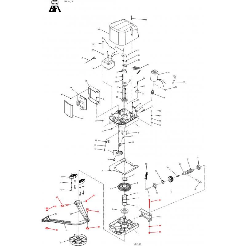 I300048-10002 VISSERIE POUR VIRGO BFT (Pour 1 Moteur) 2 I300048-10002 VISSERIE POUR VIRGO BFT (Pour 1 Moteur) – Image 2