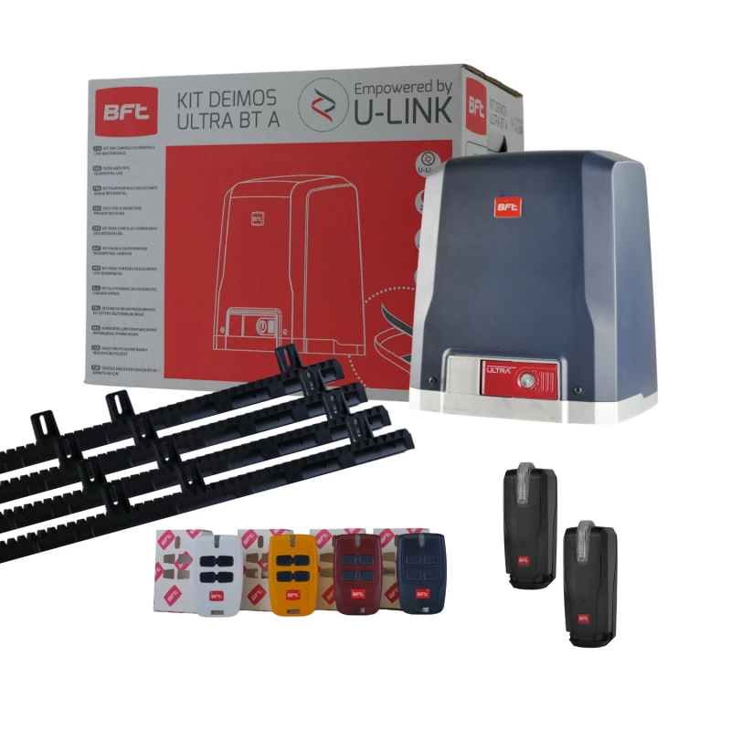 OFFRE PRO - KIT DEIMOS ULTRA BT A400 Motorisation Pour Portails Coulissants 24V BFT Avec Crémaillère 1 OFFRE PRO - KIT DEIMOS ULTRA BT A400 Motorisation Pour Portails Coulissants 24V BFT Avec Crémaillère