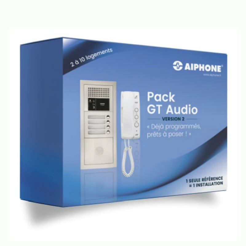 GTBA4E Pack Audio 4 BP Avec 4 Postes GT1D Programmés AIPHONE 2 GTBA4E Pack Audio 4 BP Avec 4 Postes GT1D Programmés AIPHONE – Image 2