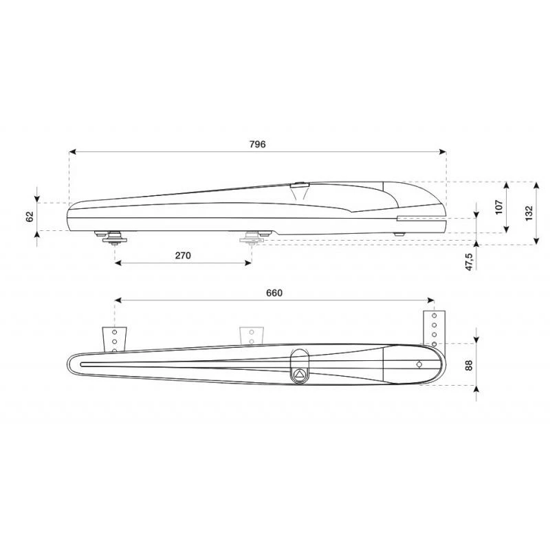 KBOB3024E Kit De Motorisation Pour Portail Battant Jusqu'à 3 Mètres BENINCA 7 KBOB3024E Kit De Motorisation Pour Portail Battant Jusqu'à 3 Mètres BENINCA – Image 7