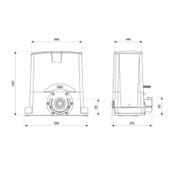 BULL424 Motoréducteur électromécanique 24V BENINCA -Automatisme Online Soldes Magasin schema bull424 800x800